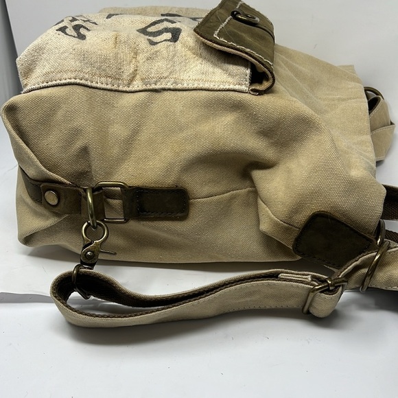 Selena Vaughar Large Canvas Zip Top Crossbody Shoulder Bag - Picture 7 of 13